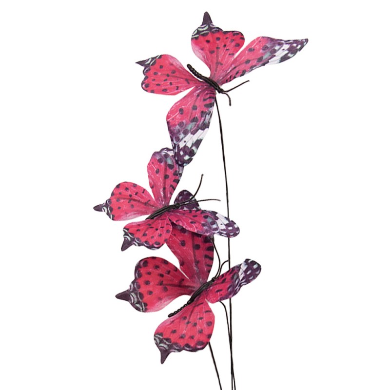 Deko Schmetterlinge am Stil - Pink