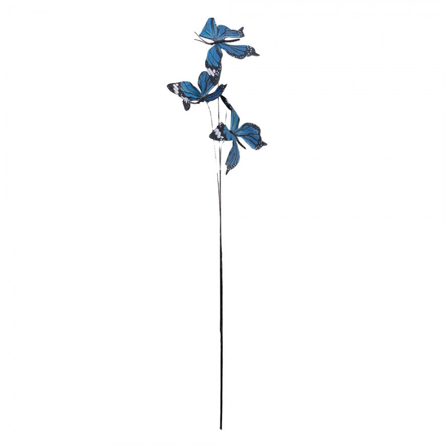 Deko Schmetterlinge am Stil - Royal Blau