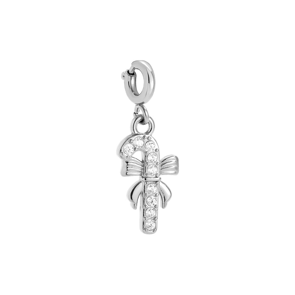 Diamond Candy Cane Charm