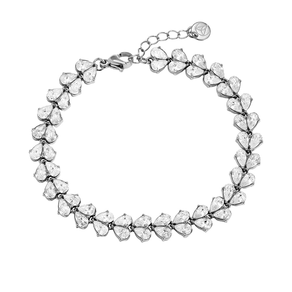 Heart Diamond Tennis Armband