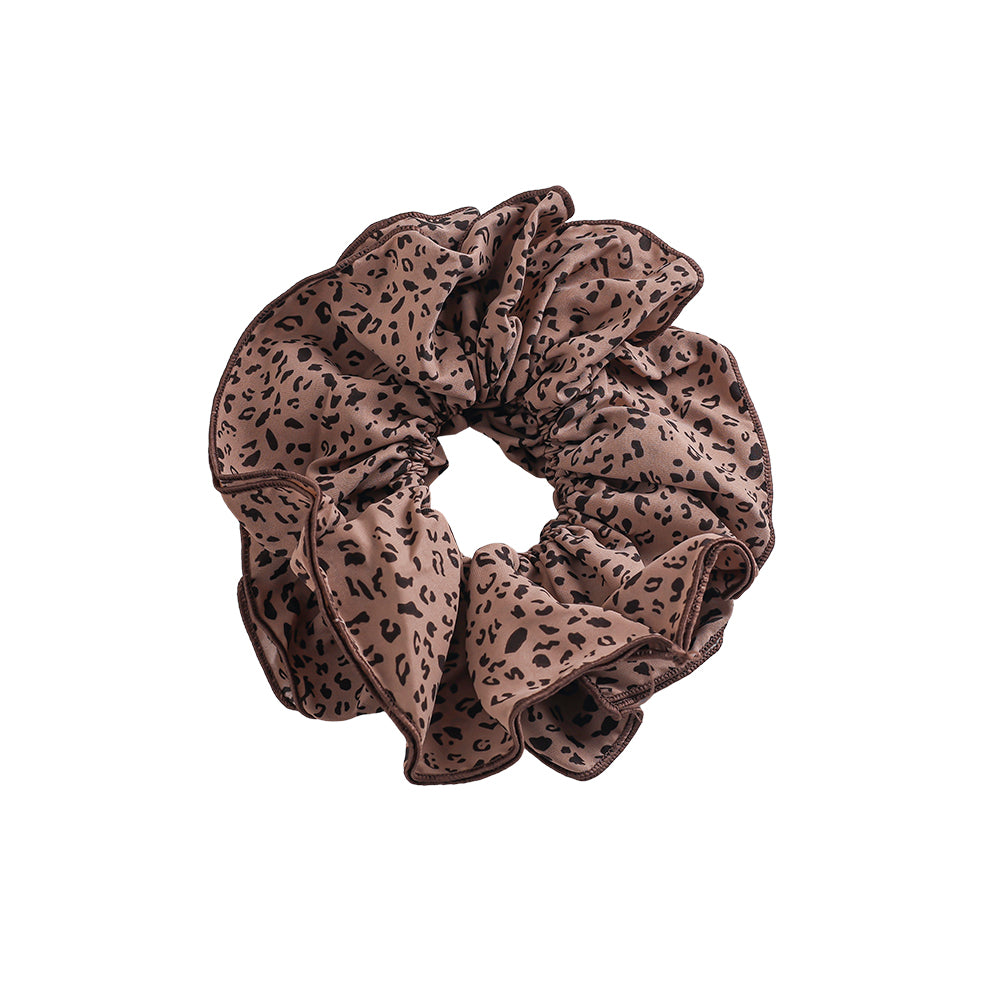 Small Leopard Print Scrunchie – Haaraccessoire im Leo-Design