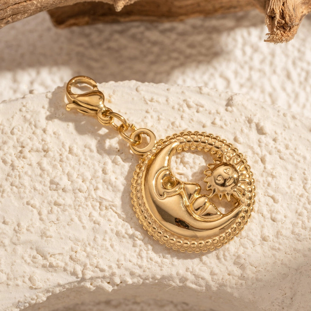 Edelstahl Charm - Sonne & Mond