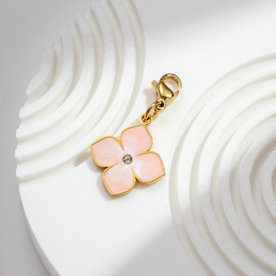 Edelstahl Charm - Sakura