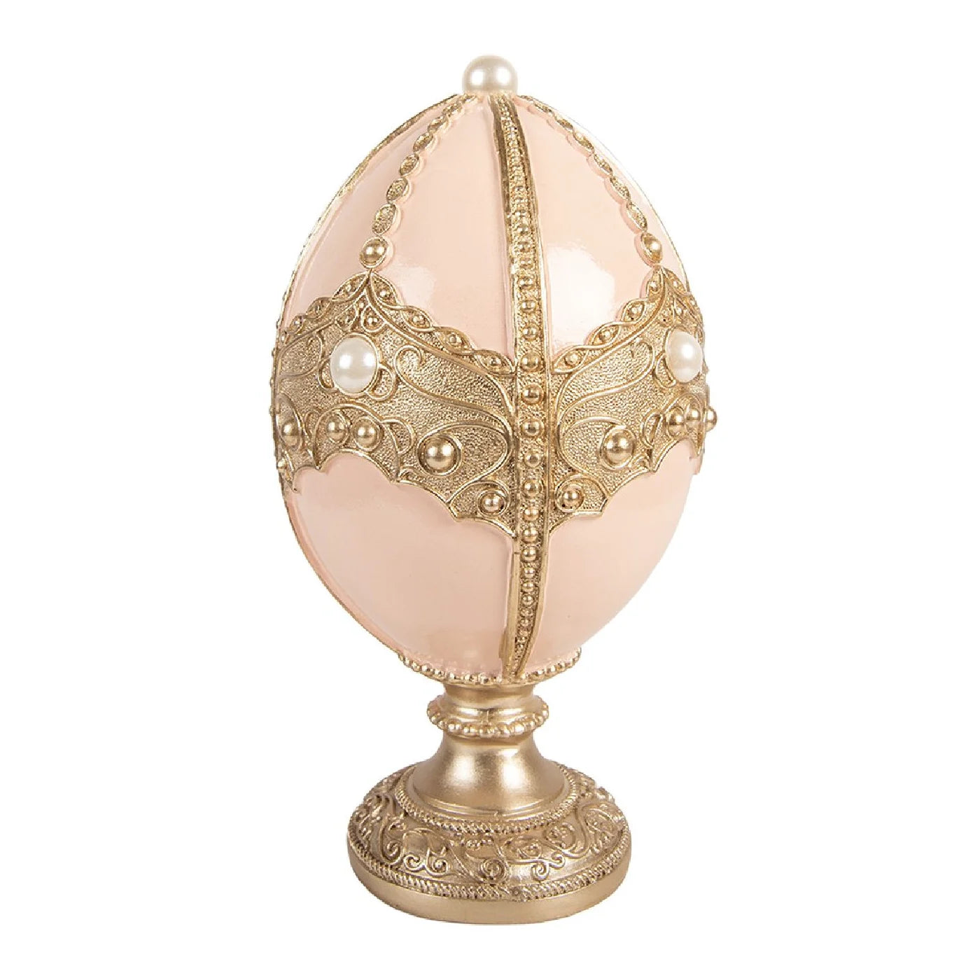 Dekoratives Schmuckei in Rosa & Gold – Elegante Vintage-Dekoration mit Perlendetails