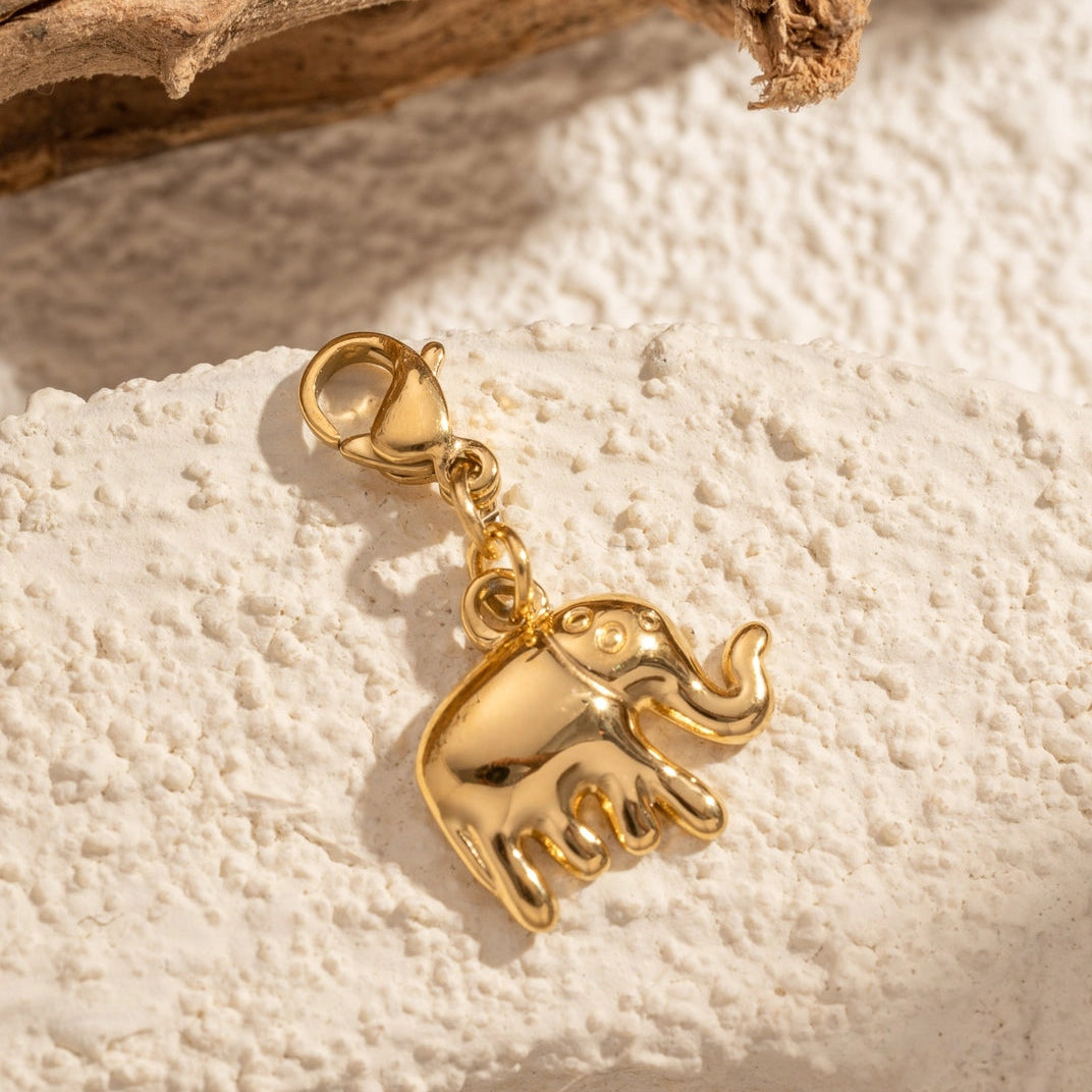 Edelstahl Charm - Elefant