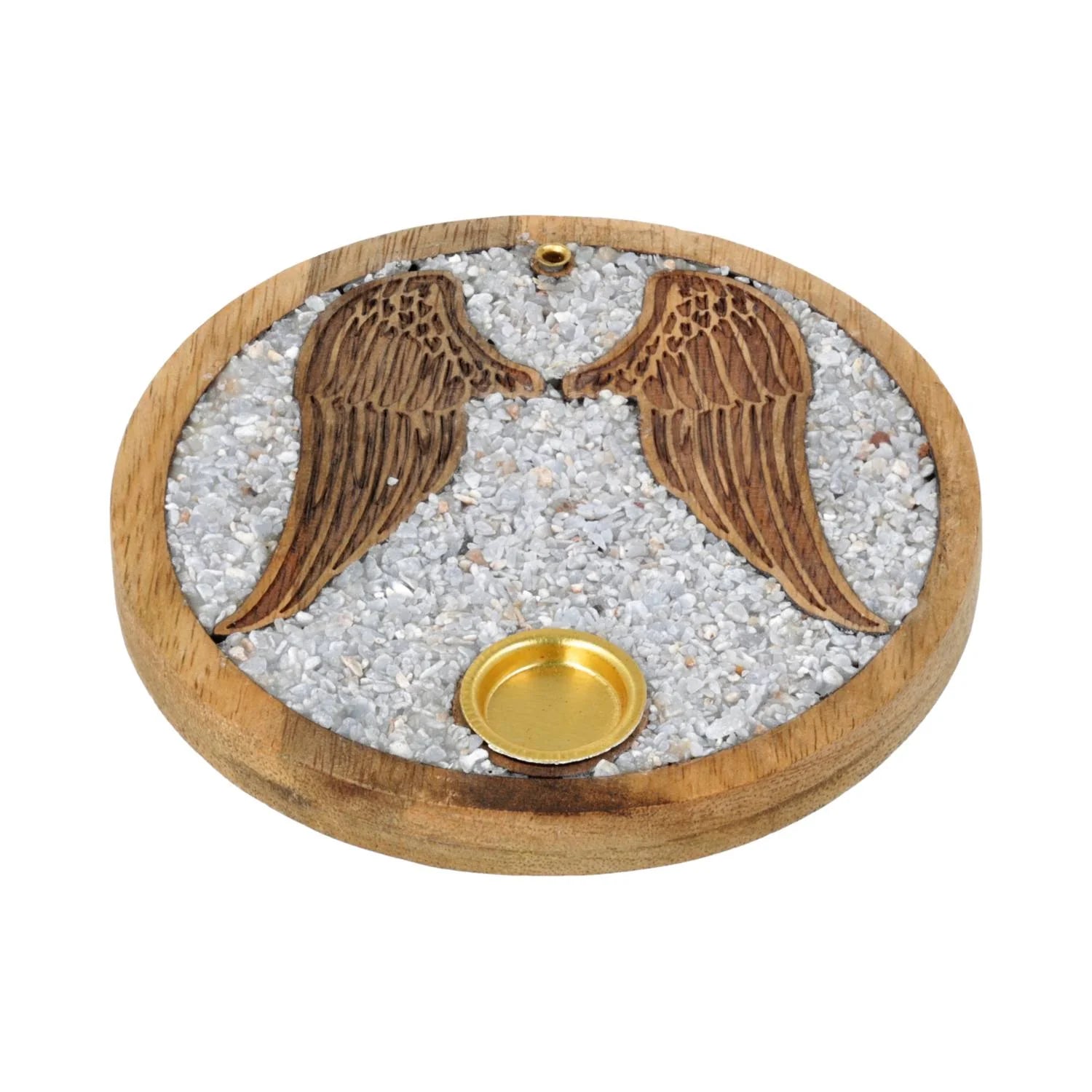 Räucherstäbchen- & Räucherkegelhalter mit Angelit