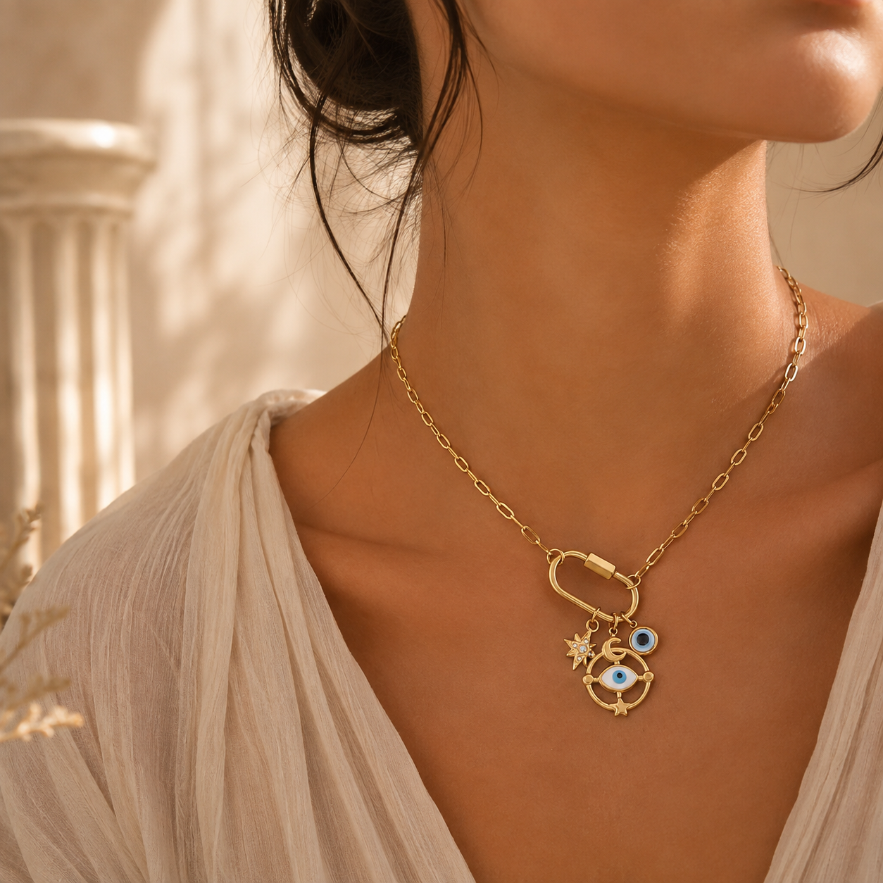 Evil Eye Charm Kette