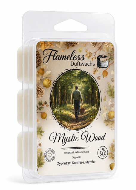 FLAMELESS Soja-Duftwachs MYSTIC WOOD 70 g
