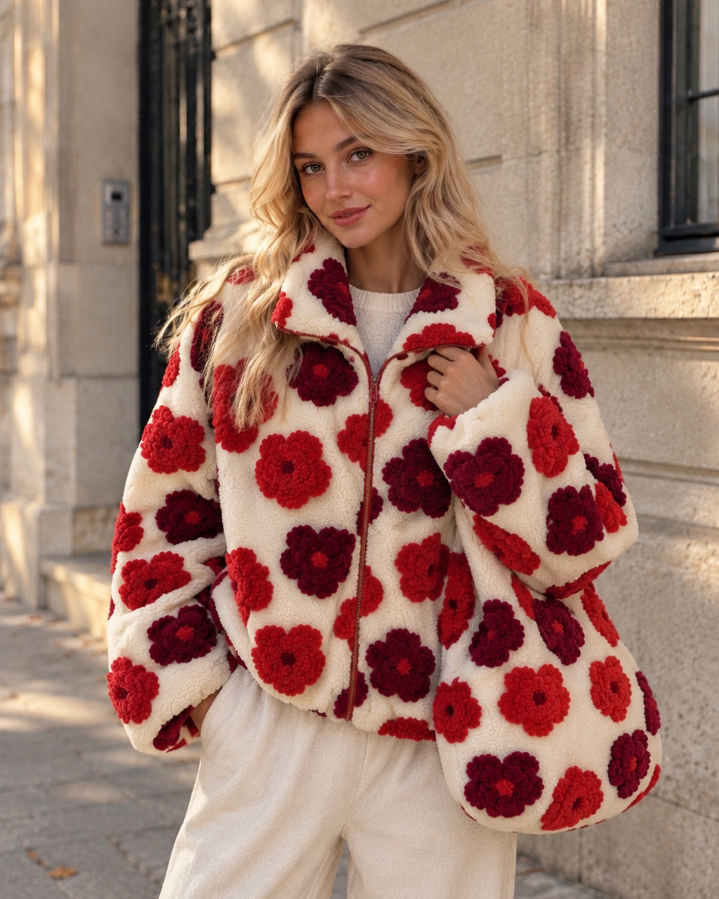 Floral Teddy Jacket