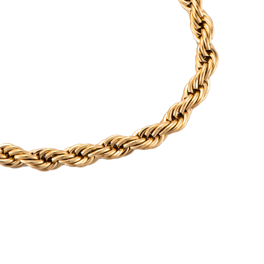Golden Rope Twist Armband