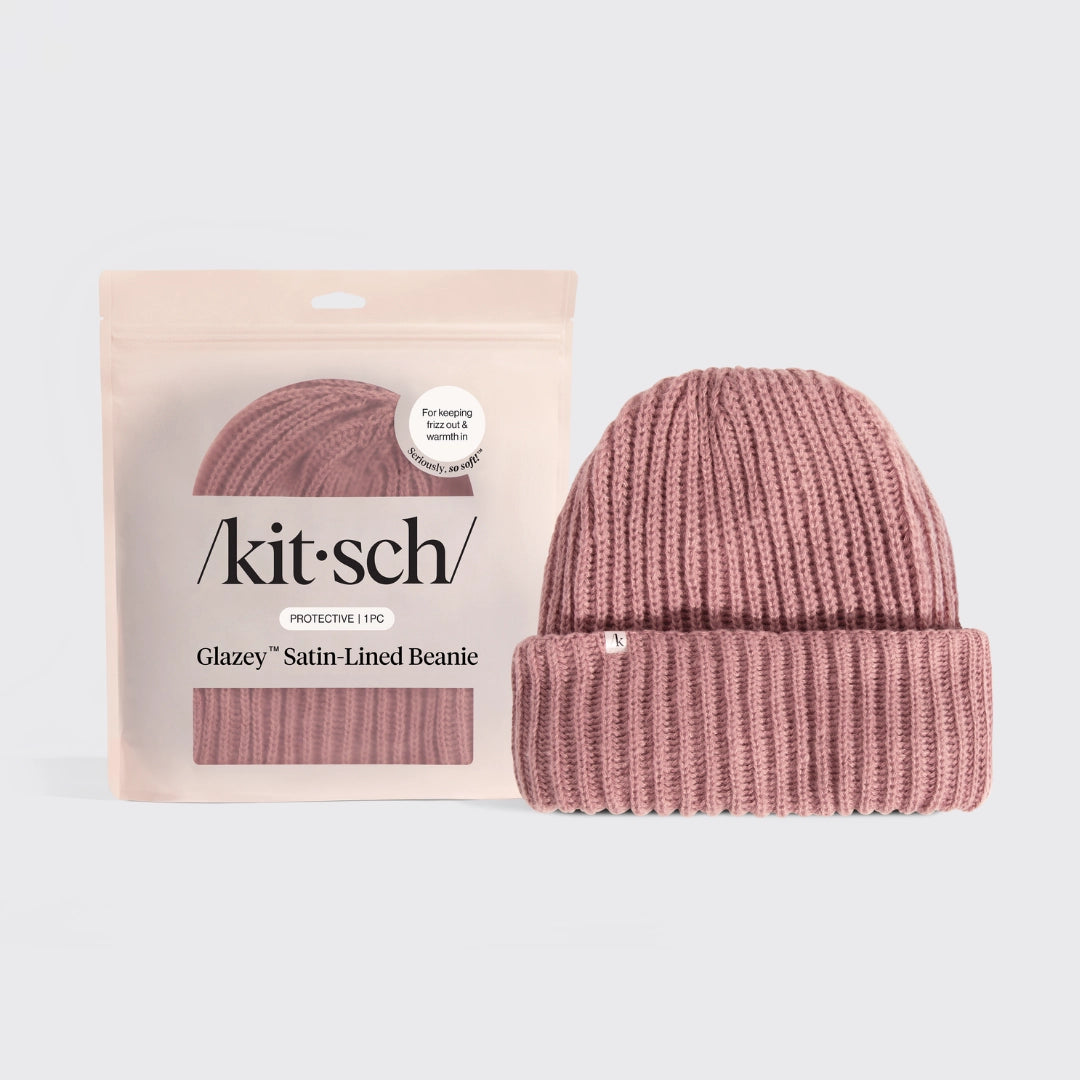 Glazey™ Beanie mit Satinfutter – Warm bleiben, Haare schützen