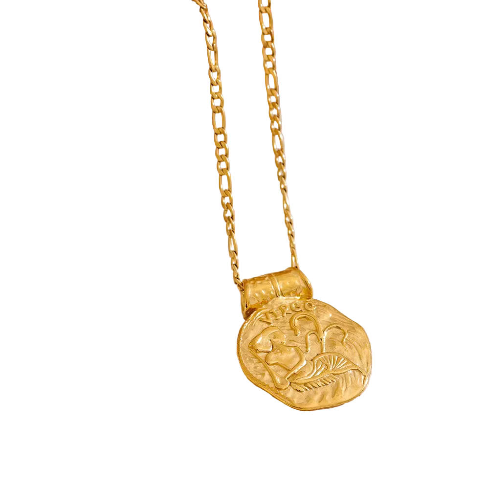 Antique Zodiac Kette – Antike Sternzeichen Halskette Gold