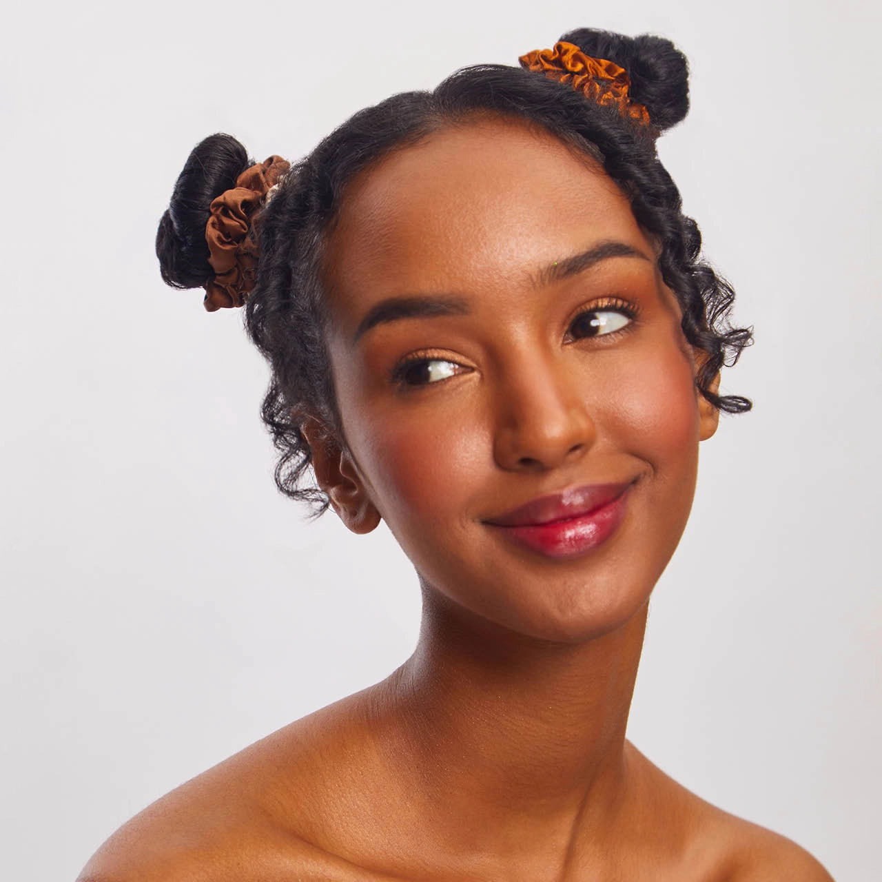 Kitsch Satin Petite Scrunchies 5er-Set – Sedona