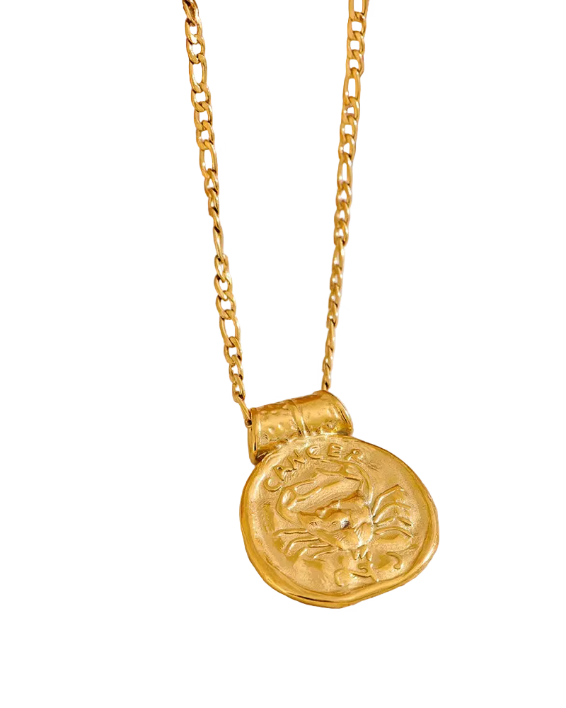 Antique Zodiac Kette – Antike Sternzeichen Halskette Gold