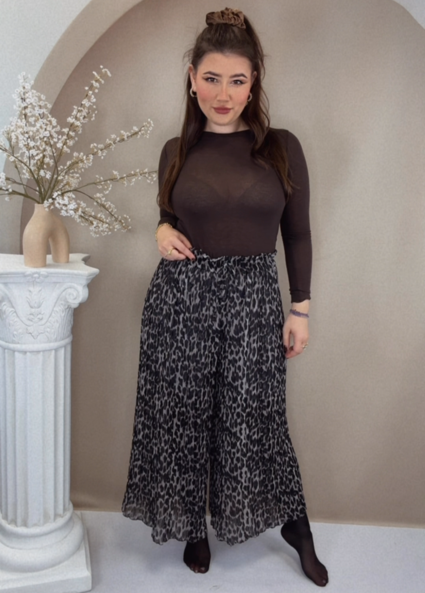 Plissee Hose - Dark Leo