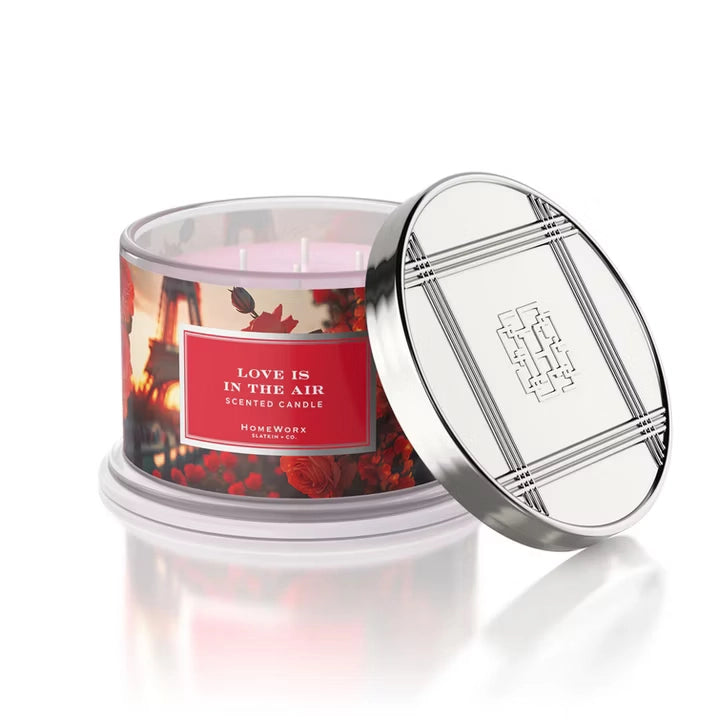 Love Is In The Air – 4-Docht Duftkerze | Dunkle Schokolade, Rose & Himbeere | 510 g