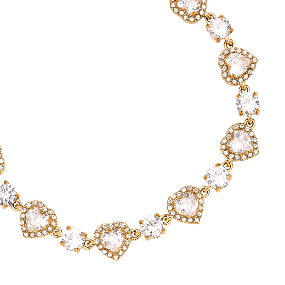 Luxury Diamond Heart Armband