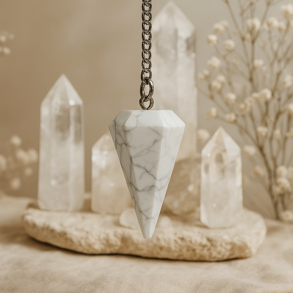 Magnesit Edelstein Pendel Howlith