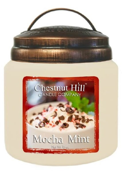 Mocha Mint – 2-Docht Duftkerze | Dunkle Schokolade & Pfefferminze | 510 g