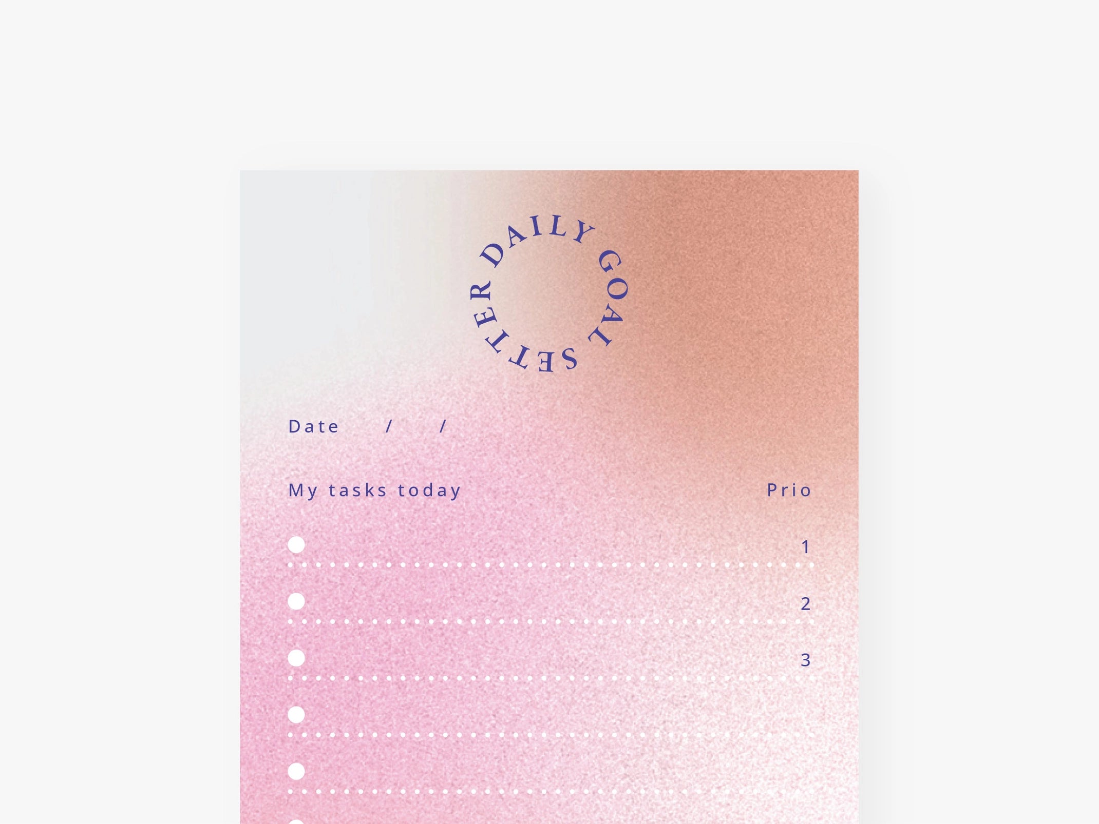 Notizblock - Daily Goals