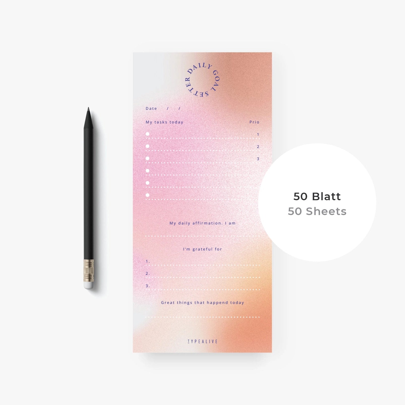 Notizblock - Daily Goals