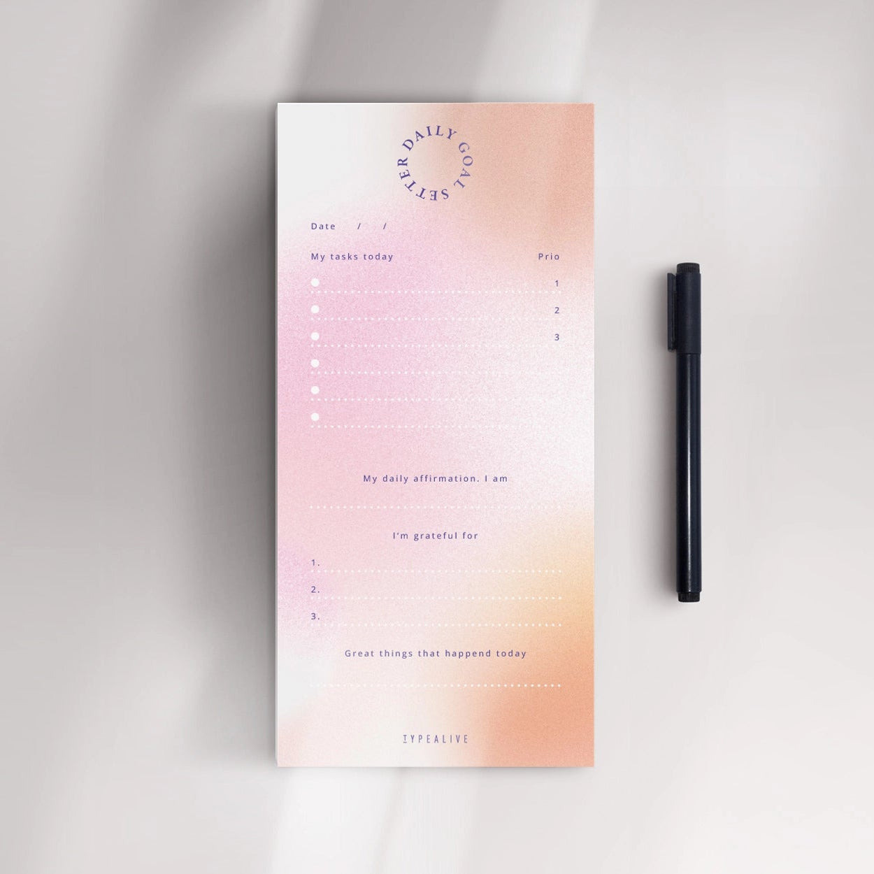 Notizblock - Daily Goals