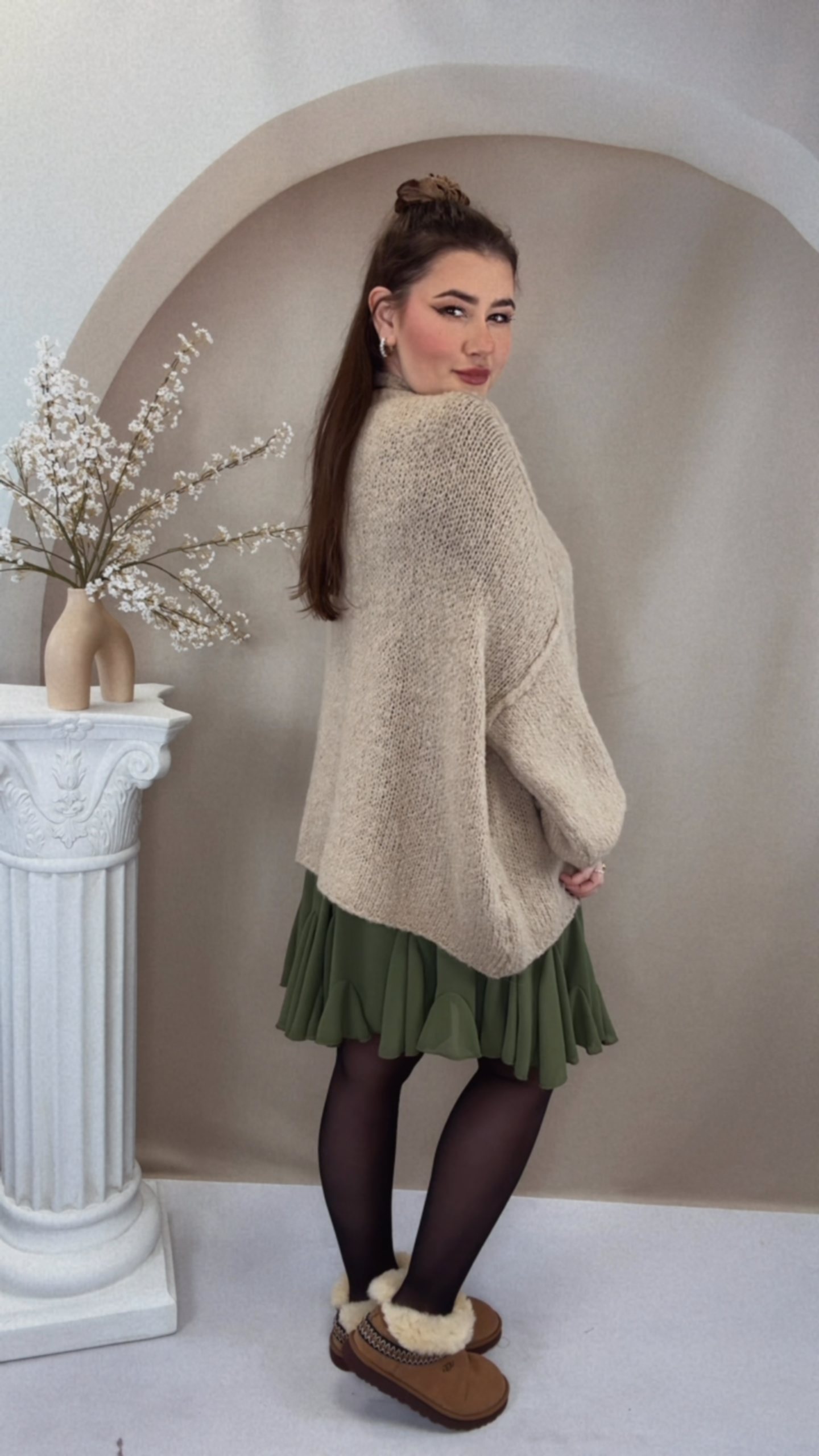 Oversize Cardigan - Beige