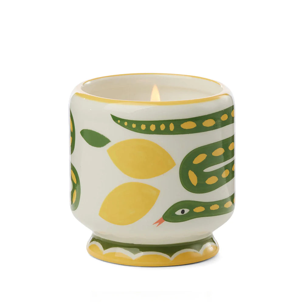 Wild Lemongrass Duftkerze in Keramikgefäß – Paddywax A Dopo Kollektion