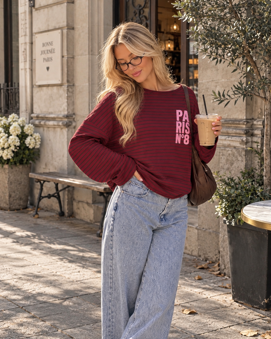 Gestreiftes Oversize Sweatshirt - PARIS N°8