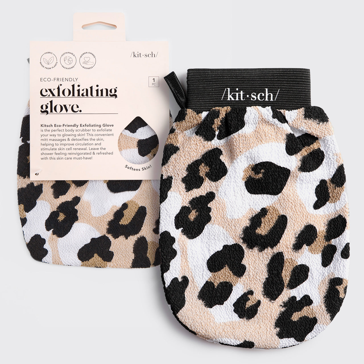 Kitsch Peeling-Handschuh – Leopard | Umweltfreundlich & effektiv