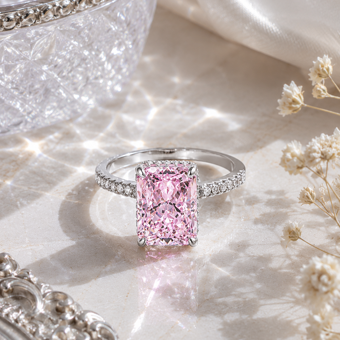 Radiant Diamond Cut Ring – 925 Silber Ring mit hochwertigem Zirkonia
