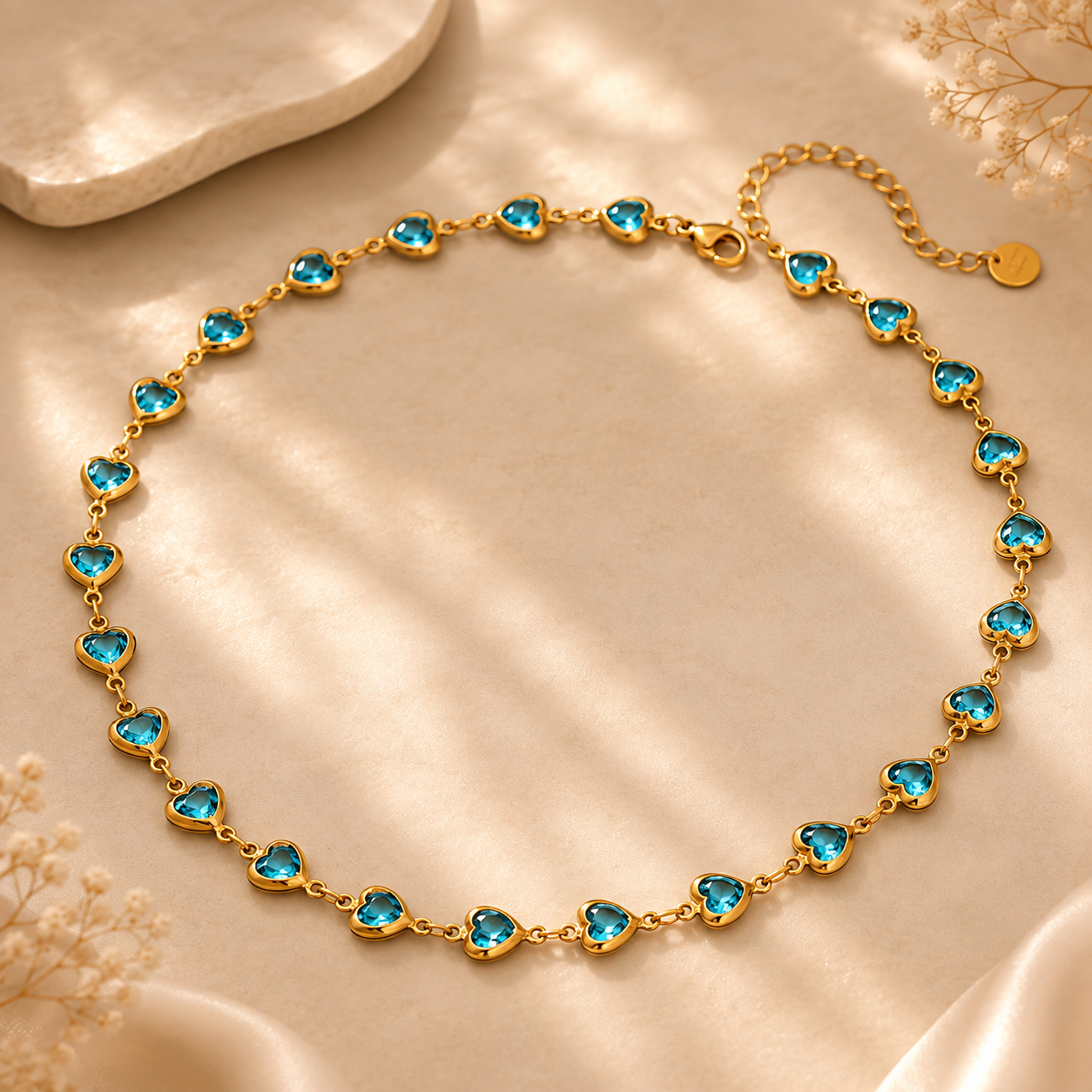 Prismatic Love Choker – Bunte Herz Kette