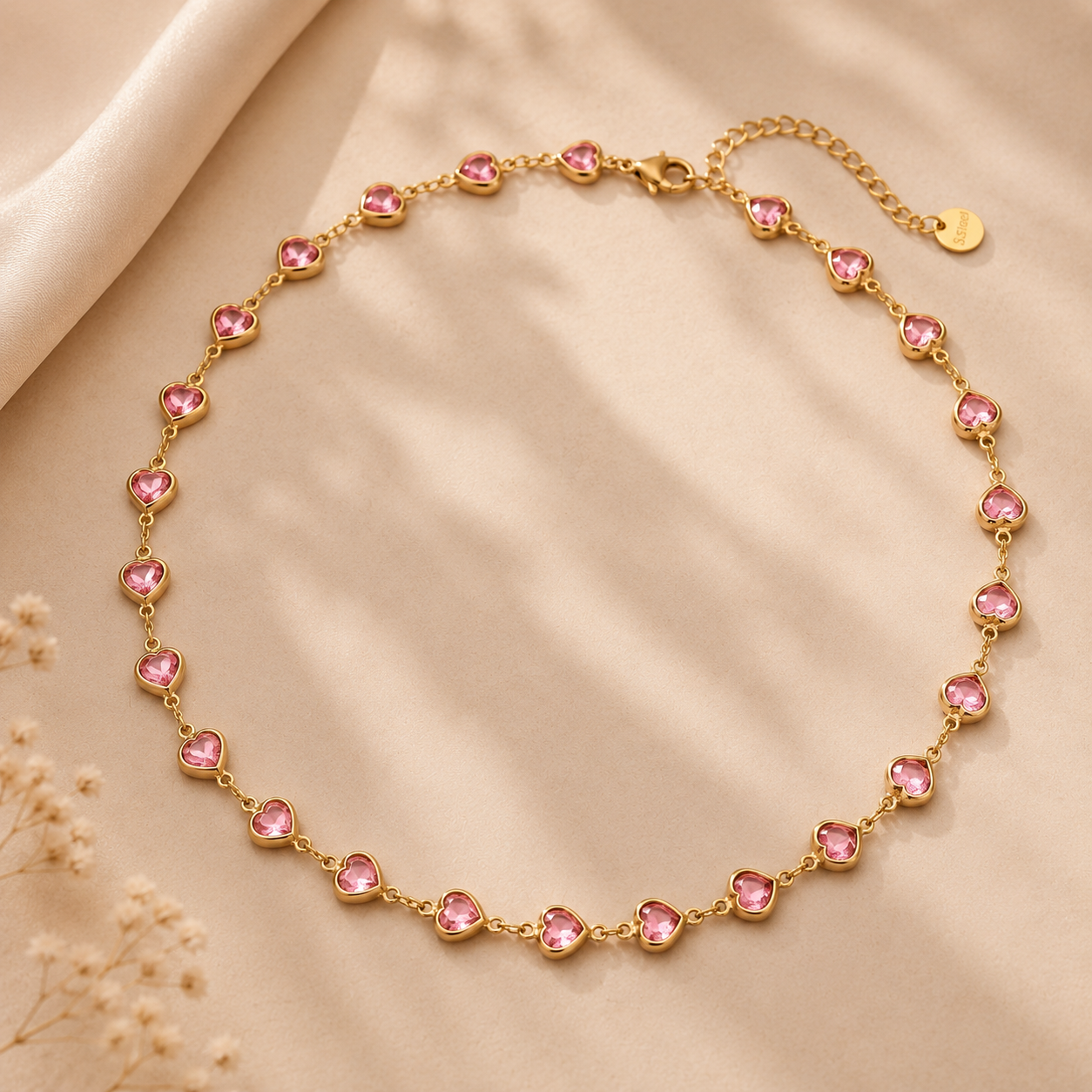 Prismatic Love Choker – Bunte Herz Kette