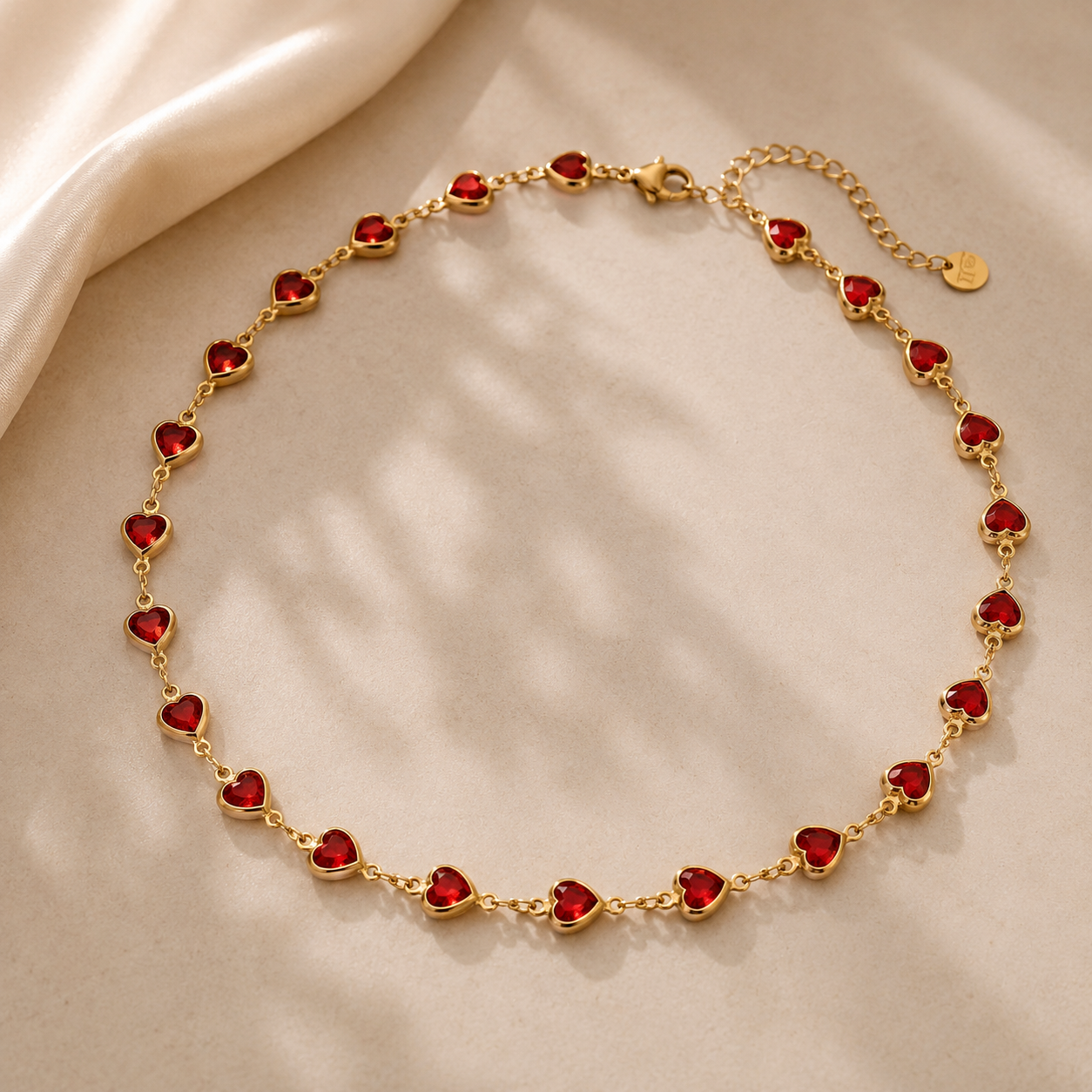 Prismatic Love Choker – Bunte Herz Kette