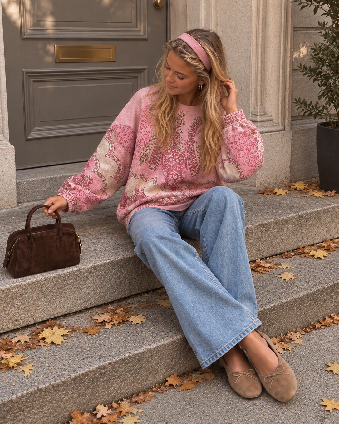 Eleganter Pullover mit Ornamentmuster