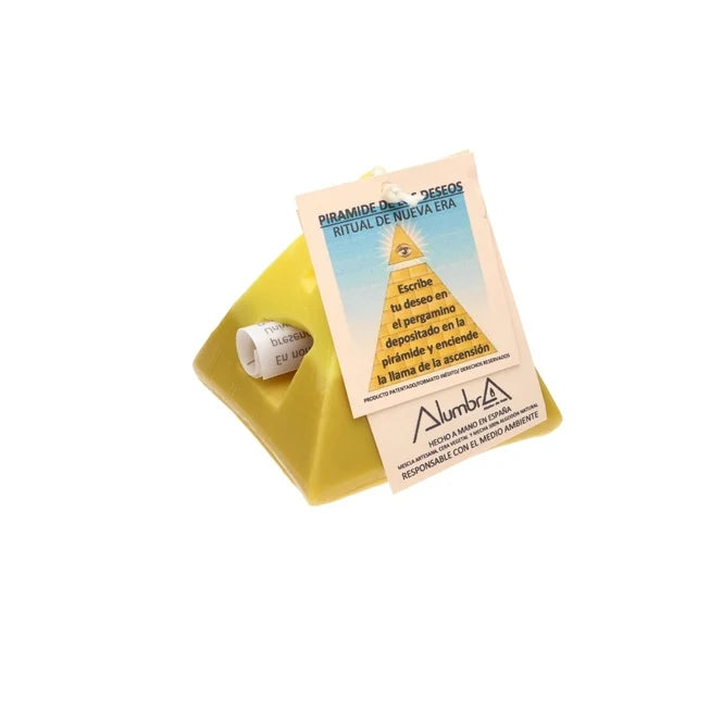 Pyramide der Wünsche – Handgemachte Ritualkerze