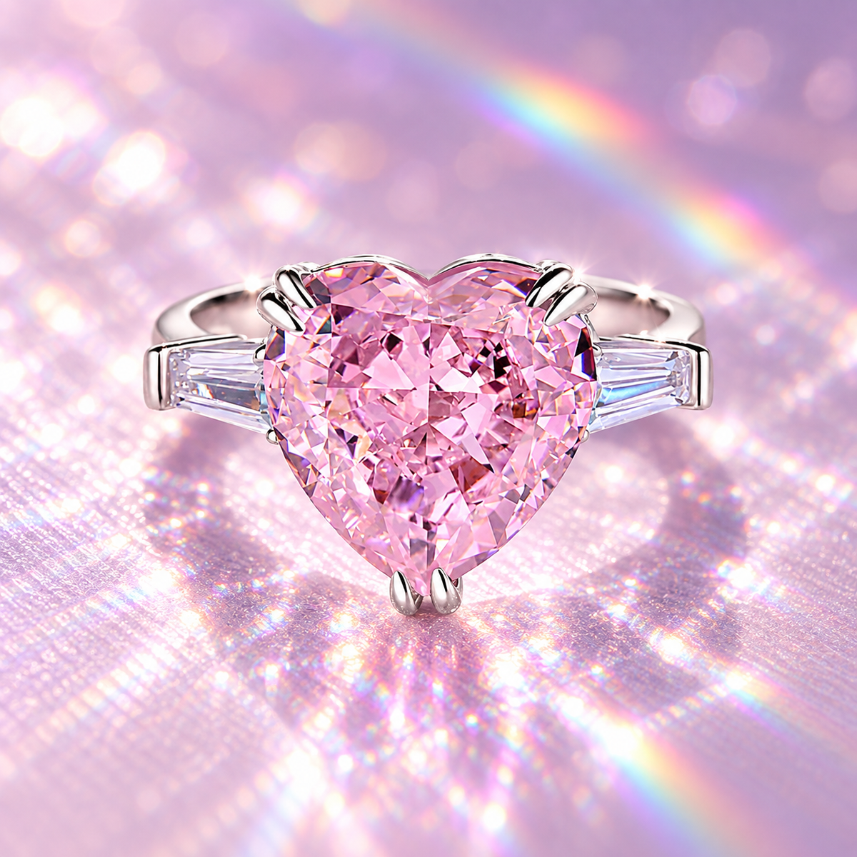 Radiant Diamond – Heart Rosé Allure Ring