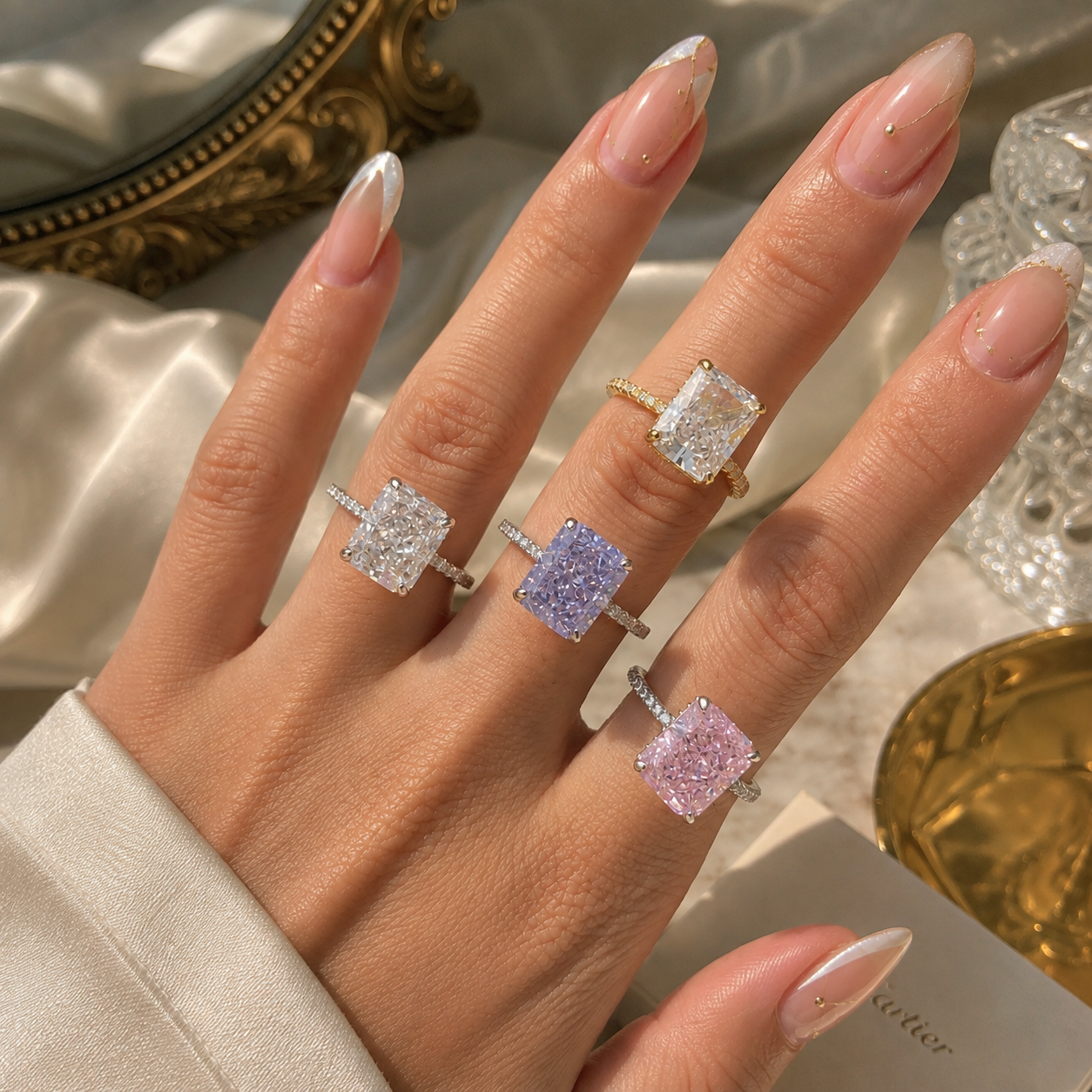 Radiant Diamond Cut Ring – 925 Silber Ring mit hochwertigem Zirkonia