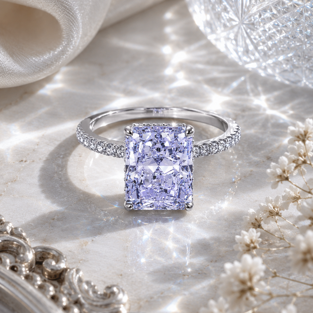 Radiant Diamond Cut Ring – 925 Silber Ring mit hochwertigem Zirkonia