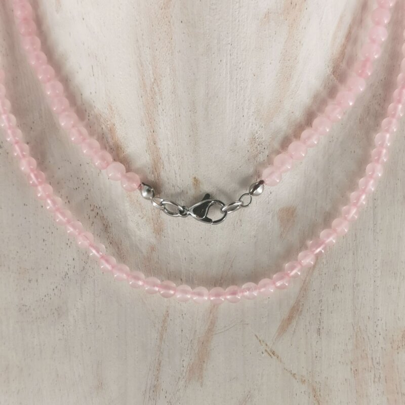 Rosenquarz Kette