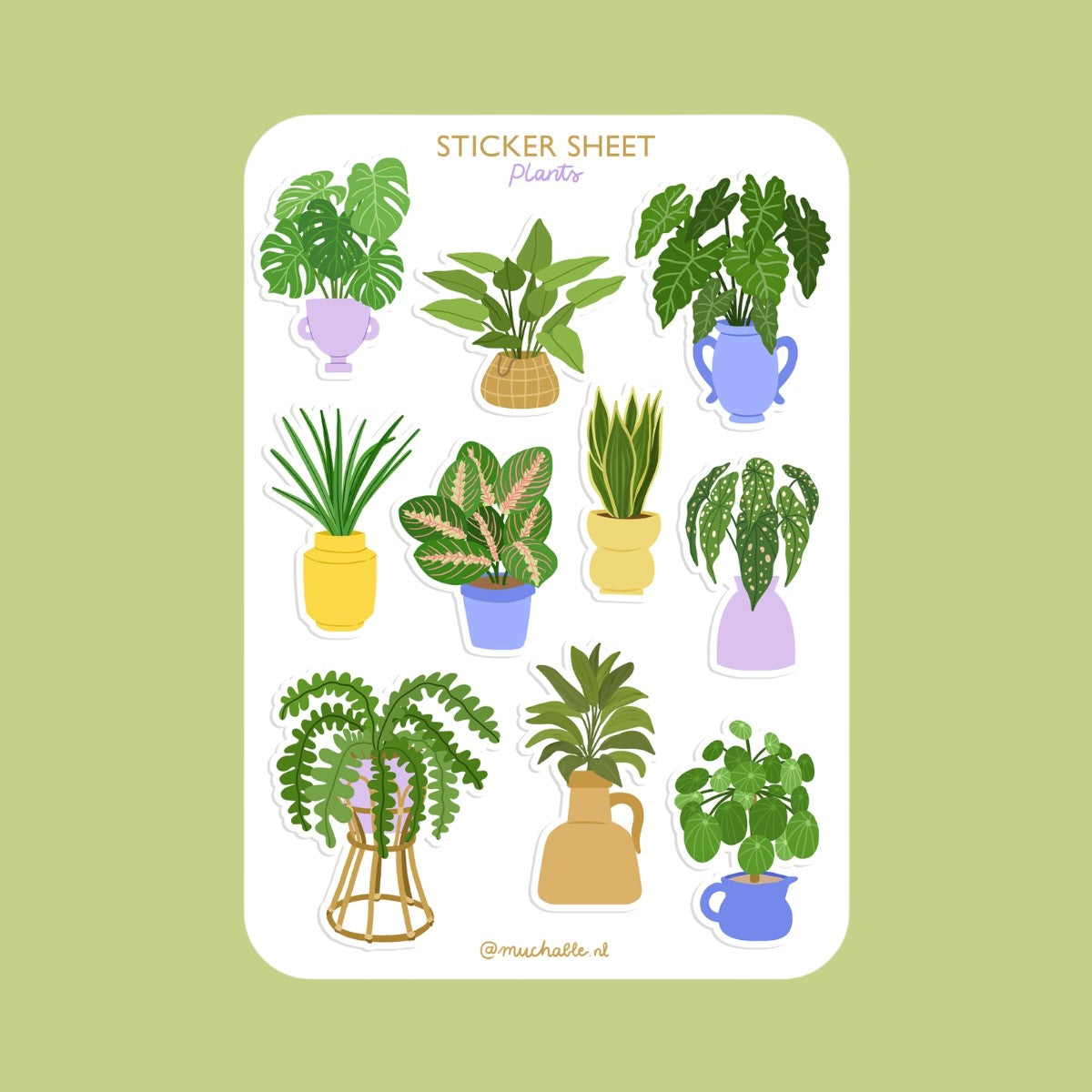 Sticker Sheet - Plants
