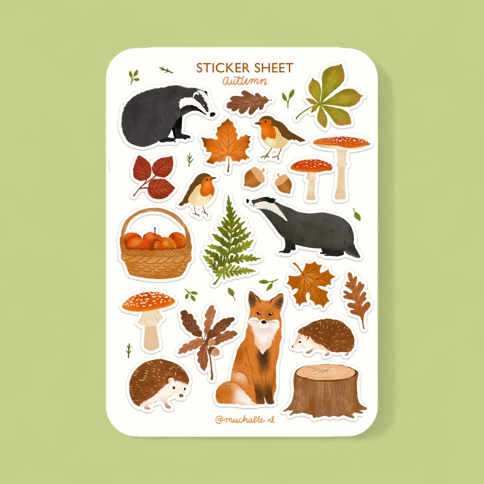 Sticker Sheet - Herbsttiere