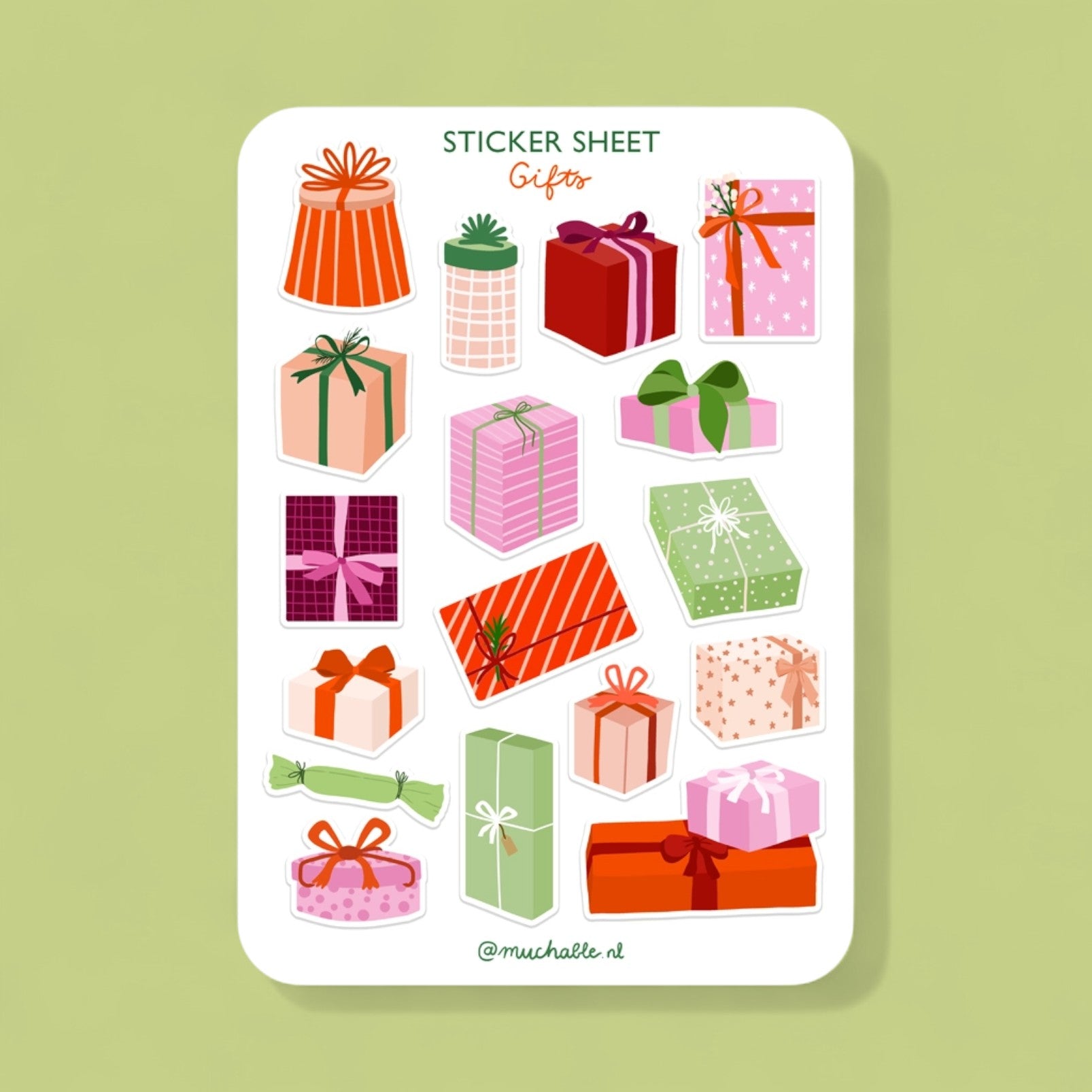 Sticker Sheet - Geschenke