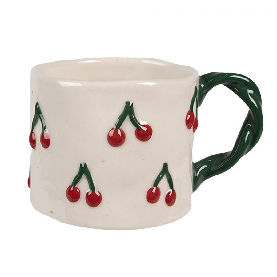 Keramiktasse mit Kirschen 200 ml