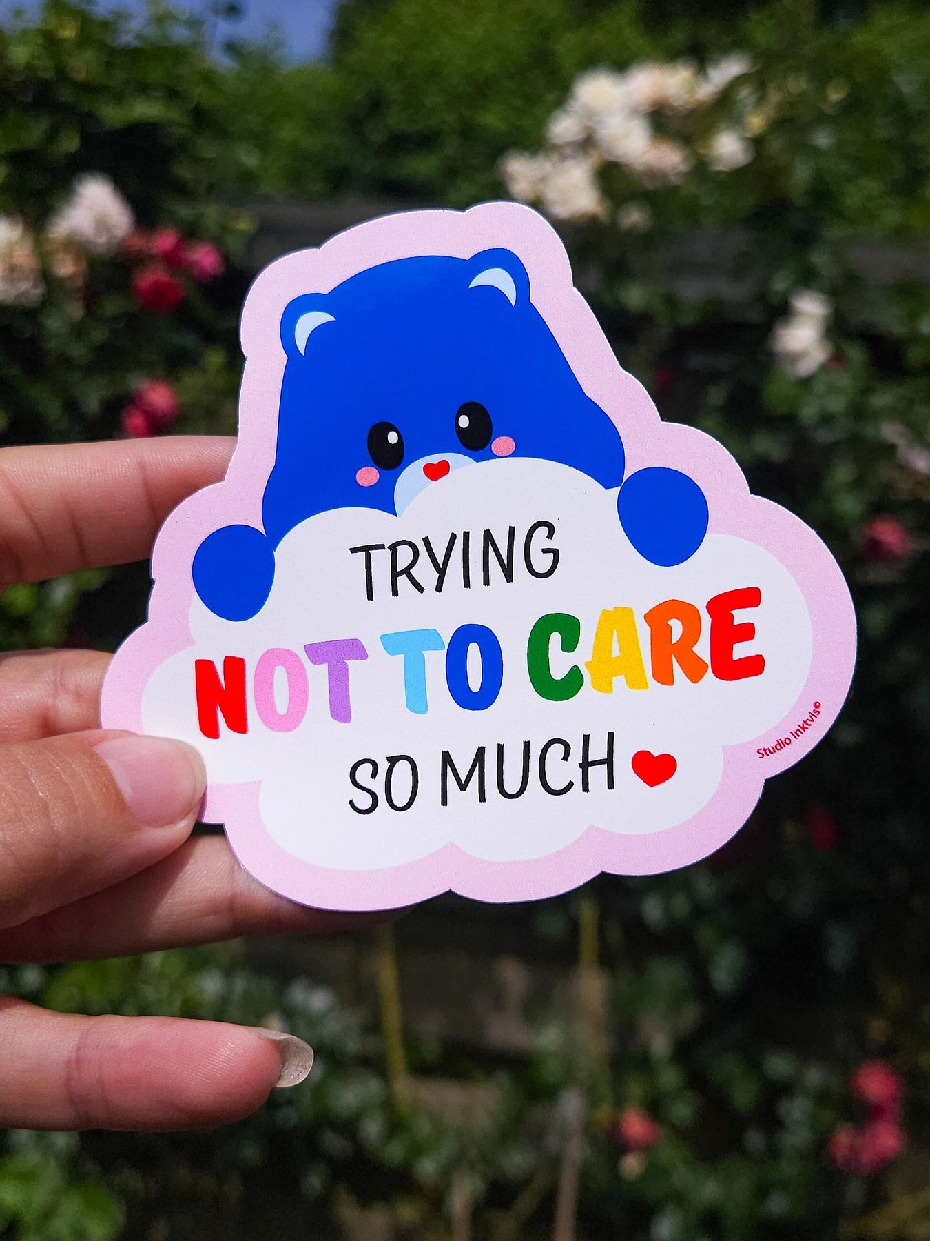 Trying not to care so much - Sticker