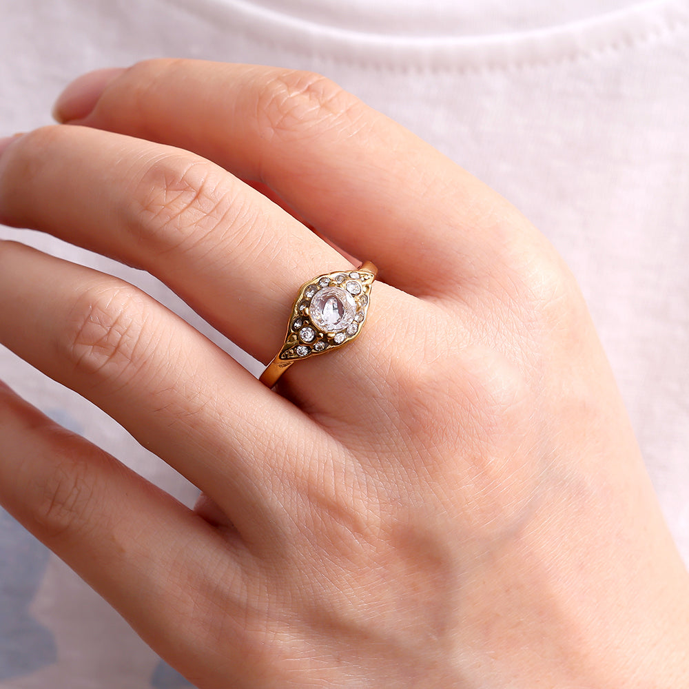 Vintage Diamond Ring - Gr. 56