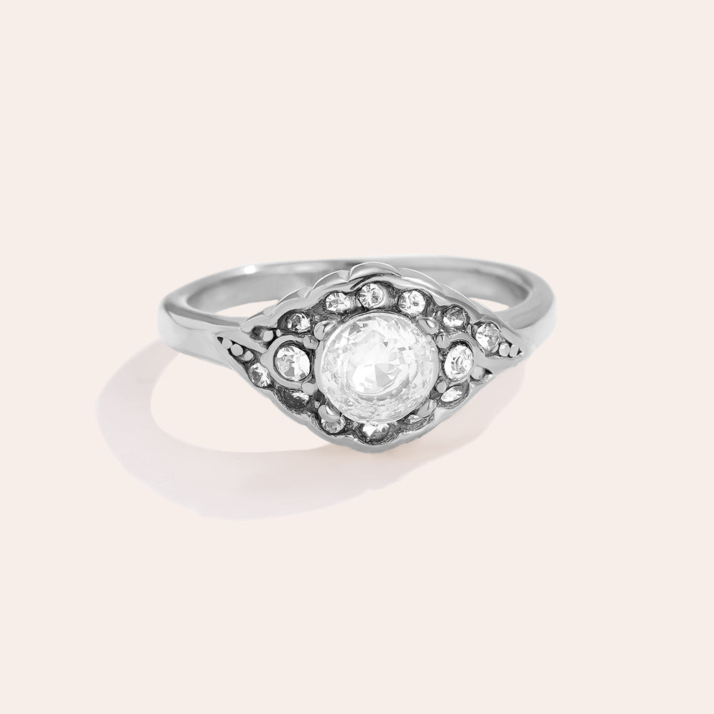 Vintage Diamond Ring - Gr. 56