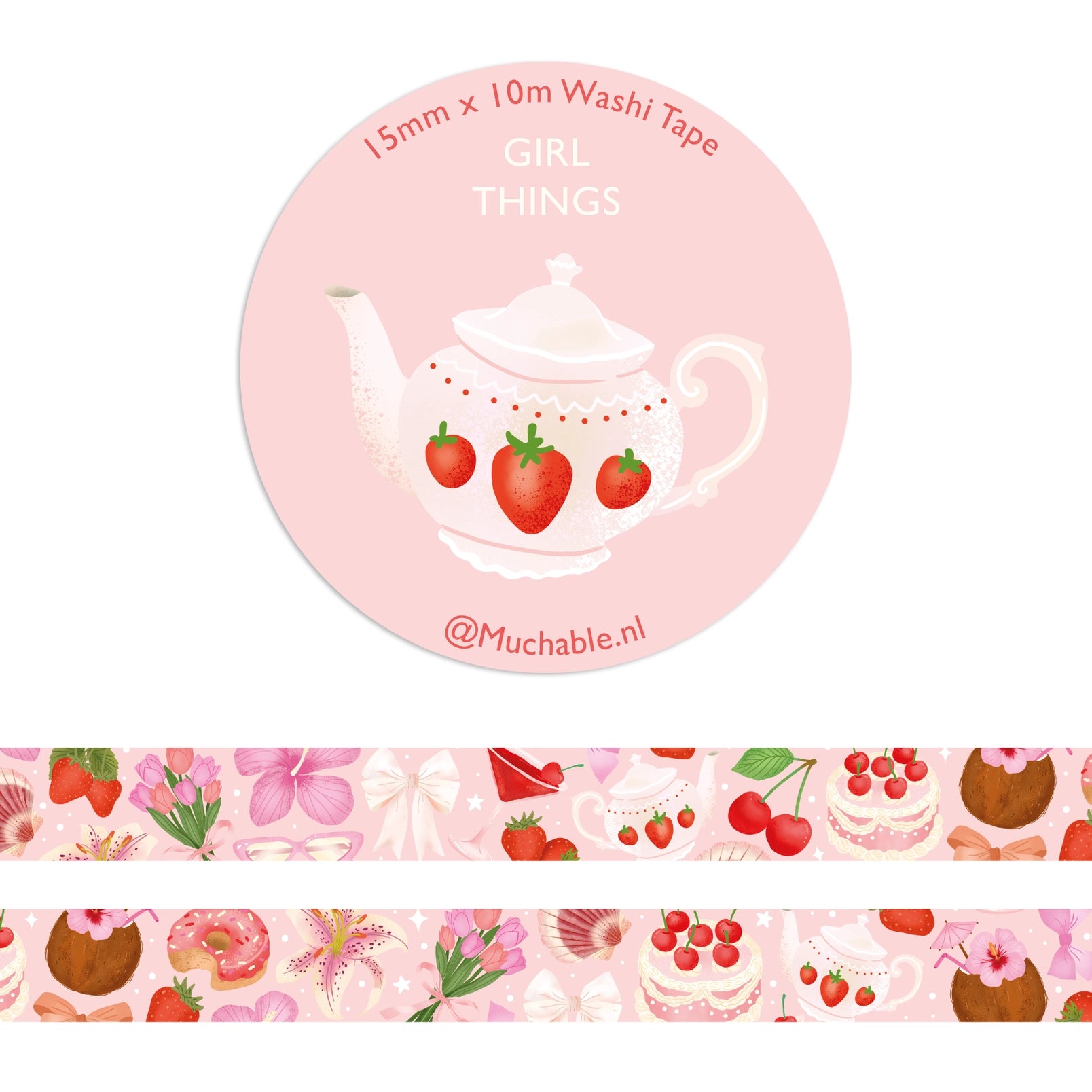 Washi-Tape Girl Things - 10m Papiertape