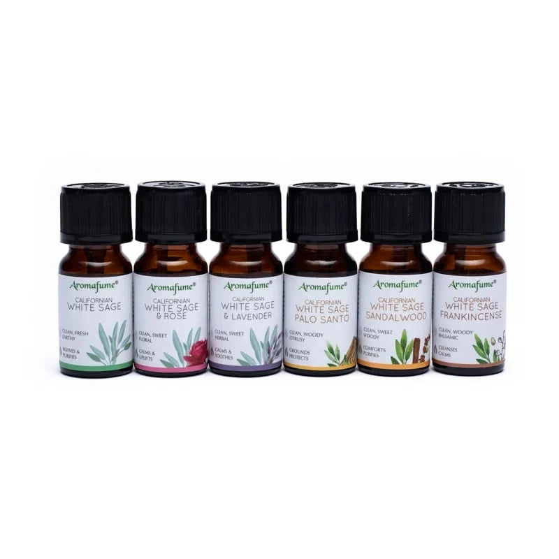 Weißer Salbei Duftkollektion – Set mit 6 ätherischen Ölmischungen