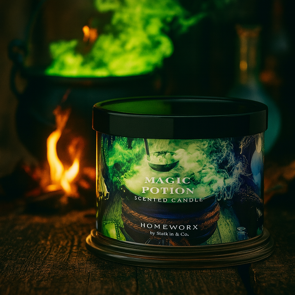 Magic Potion – 4-Docht Duftkerze | Schwarze Rose, Ingwer & Zitrus | 510 g